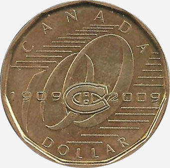 1 dollar 2009 - Canadiens