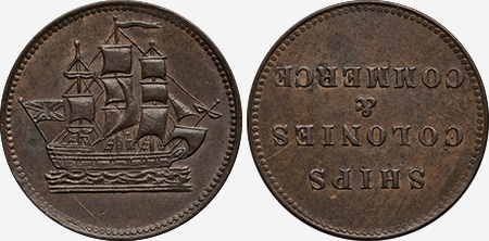 Ships, colonies and commerce - Coinage - Token