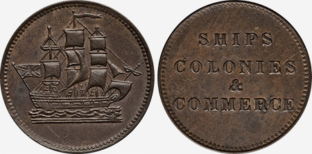 Ships, colonies and commerce - Medal - Token